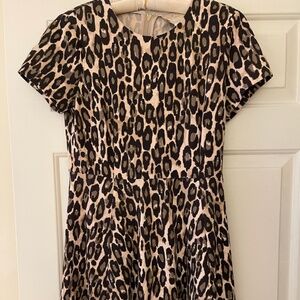 Kate Spade Leopard A Line Dress